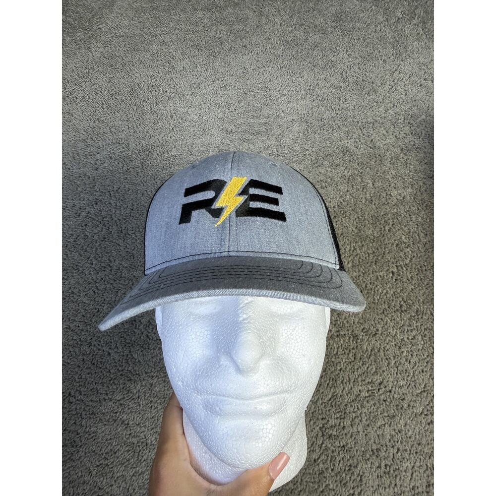 Richardson Hat Cap Snap Back Mens One Size Gray Trucker Mesh Back Adjustable